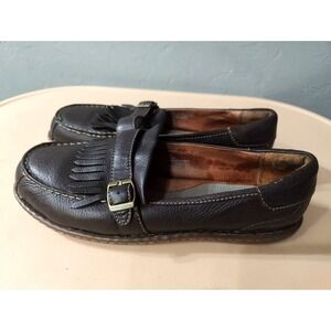 Hush Puppies Professionals Brown Buckle‎ Loafers Men Size 11 Wide Slip On